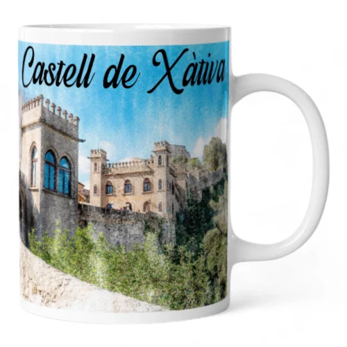 Taza Acuarela Castillo de Xàtiva